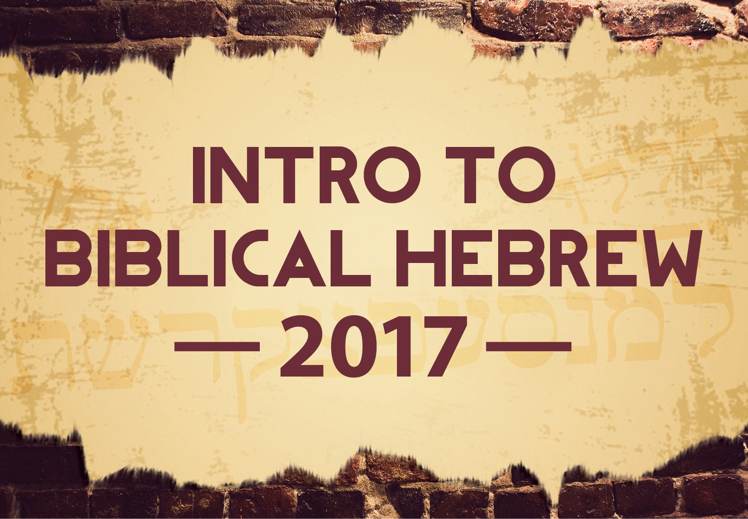 Biblical Hebrew Courses Bible Society of Singapore