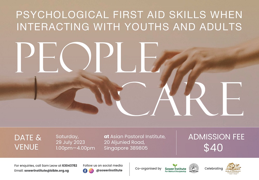 <strong>People Care - Psychological First Aid Skills when Interacting with Youths and Adults </strong>