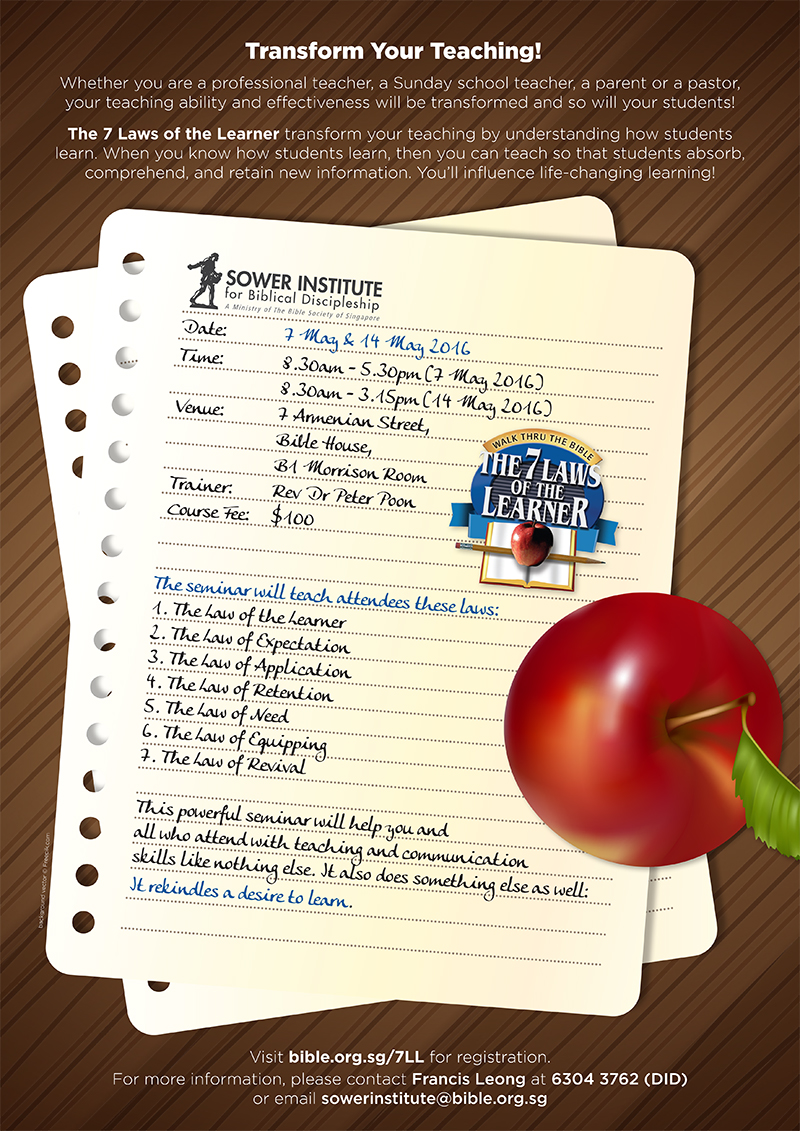 Wttb 7laws Poster 800px Bible Society Of Singapore