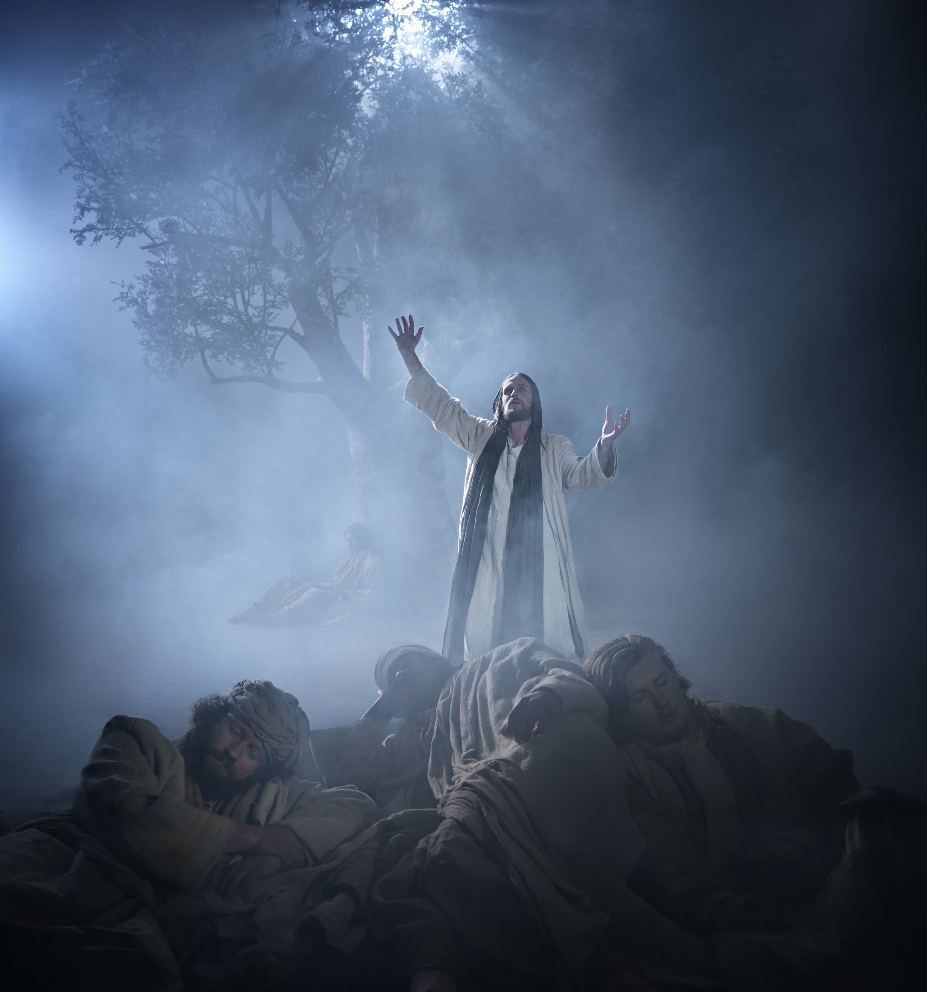 JESUS PRAYS ON THE MOUNT OF OLIVES