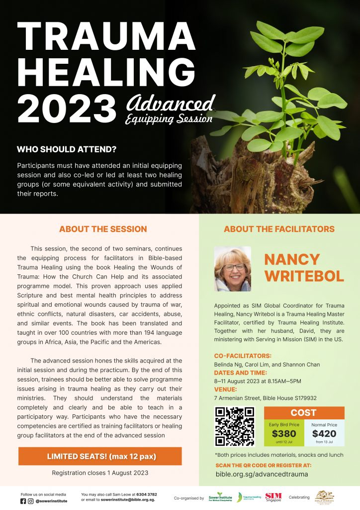 FA Poster -SIBD Trauma Healing Advanced 2023